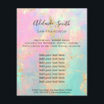 Opal Foto Design Flyer<br><div class="desc">Schönheitssalon berufliche Make-up-Künstler Flyer</div>