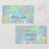 Opal-Foto-Hintergrundekarte Visitenkarte (Vorne/Hinten)