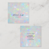 Opal-Foto-Struktur Quadratische Visitenkarte (Vorne/Hinten)