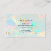 Opal-Foto-Visitenkarte Visitenkarte (Rückseite)