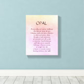 Opal Geburtstone - Leinwand zur Kunst im Oktober (Insitu (Holzboden))