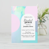 Opal Gemstone Beach Bridal Dusche Einladung (Stehend Vorderseite)