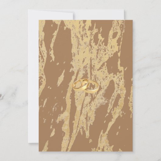 Opal Gemstone elegant modern mit Golddetails Einladung (Rückseite)