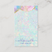 Opal Gemstone Pastel Iridescent Juwelier Display Visitenkarte (Vorderseite)