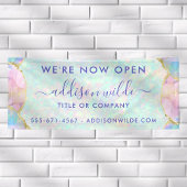 Opal Gemstone Pastel Iridescent Modernes Business Banner
