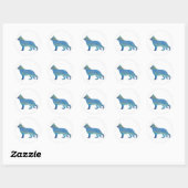 Opal German Shepherd Stickers (Blatt)