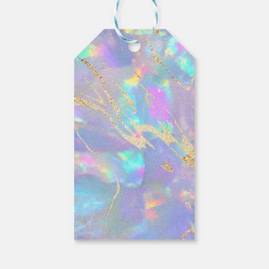 Opal-Geschenketikett Geschenkanhänger (Rückseite)