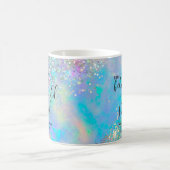Opal Glitter Sie glaubte, sie könnte Abschluss Kaffeetasse (Mittel)
