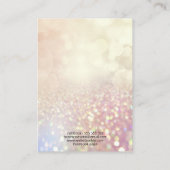 Opal Glitzer Pink Earring Display Card Visitenkarte (Rückseite)