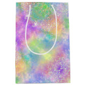 Opal Glitzer Rainbow Mittlere Geschenktüte (Vorderseite)