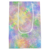 Opal Glitzer Rainbow Mittlere Geschenktüte (Rückseite)