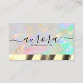 Opal Glow Elegance: Die Visitenkarte, die glänzt Visitenkarte (Vorderseite)
