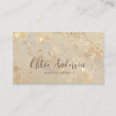 Opal Glow Minimalistische Visitenkarte (Vorderseite)