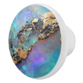 Opal Gold Gem Muster Keramikknauf (Rechts)