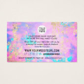 Opal Gold Kundenrabatt Gutscheincode einfügen (Rückseite)