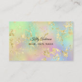 Opal Gold Texturen Marmor Visitenkarte (Vorderseite)