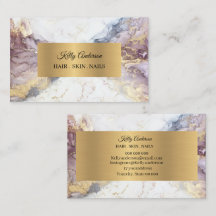 Opal Gold Texturen Marmor Visitenkarte