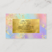Opal Gold Texturen Marmor Visitenkarte (Rückseite)