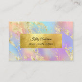 Opal Gold Texturen Marmor Visitenkarte (Vorderseite)