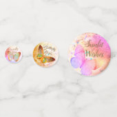 Opal Golden Rainbow Shimmer Schmetterlinge Konfetti (Rückseiten)