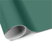 Opal Green Solid Color Geschenkpapier (Rolleneckpunkt)