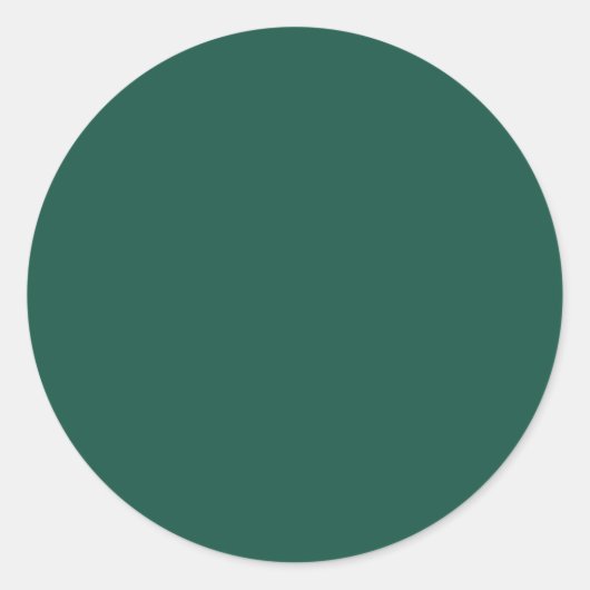 Opal Green Solid Color Runder Aufkleber (Vorderseite)