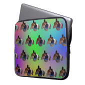 Opal-Guinea-Schweinemuster, 15 Zoll Laptopschutzhülle (Vorderseite Links)