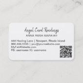 *~* Opal Heart Angel Wings AP78 Strong Lines QR Visitenkarte (Rückseite)