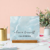 Opal-Hintergrund-Logo-Acrylschild Acrylschild (Hochzeit)