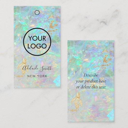 Opal-Hintergrunderkennungskarte Visitenkarte (Vorne/Hinten)