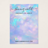 Opal Holographic Earring & Necklace Display (Vorderseite)