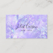  Opal Holographic Glitter Purple Visitenkarte (Vorderseite)