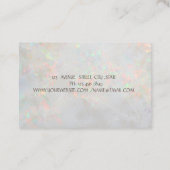 Opal Holographic Gold, Brown Lotus, Yoga Visitenkarte (Rückseite)