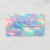 Opal Holographic, Gold Stripe, Lotus Visitenkarte (Rückseite)