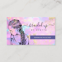 Opal Holographic Hair Braider Stylist Braid Salon