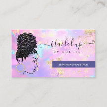 Opal Holographic Hair Braider Stylist Hair Salon