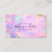 Opal Holographic MUA Beauty Salon Makeup Artist Bu Visitenkarte (Vorderseite)