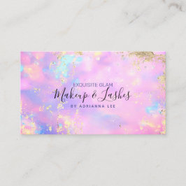 Opal Holographic MUA Beauty Salon Makeup Artist Bu Visitenkarte