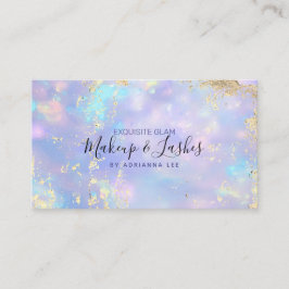 Opal Holographic MUA Beauty Salon Makeup Artist Visitenkarte