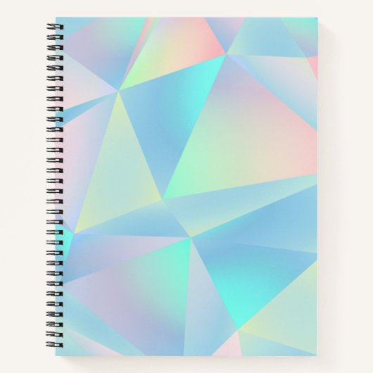 Opal Holographic Spiral Notebook Notizblock (Vorderseite)