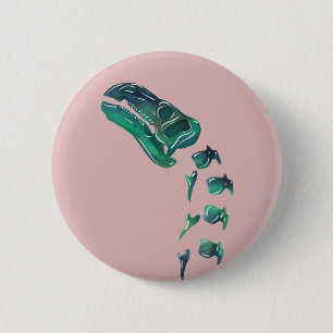 Opal Iguanodon Dinosaur Button