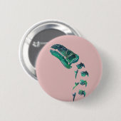 Opal Iguanodon Dinosaur Button (Vorne & Hinten)