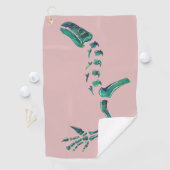 Opal Iguanodon Dinosaur Golfhandtuch (Insitu)