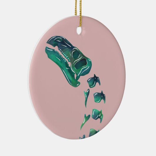 Opal Iguanodon Dinosaur Keramik Ornament (Rechts)