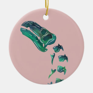 Opal Iguanodon Dinosaur Keramik Ornament