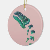 Opal Iguanodon Dinosaur Keramik Ornament (Links)