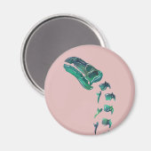 Opal Iguanodon Dinosaur Magnet (Vorderseite/Rückseite)