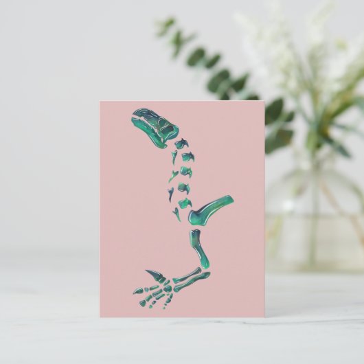 Opal Iguanodon Dinosaur Postkarte (Stehend Vorderseite)