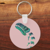 Opal Iguanodon Dinosaur Schlüsselanhänger (Vorderseite)
