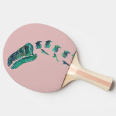 Opal Iguanodon Dinosaur Tischtennis Schläger (Seitenansicht)